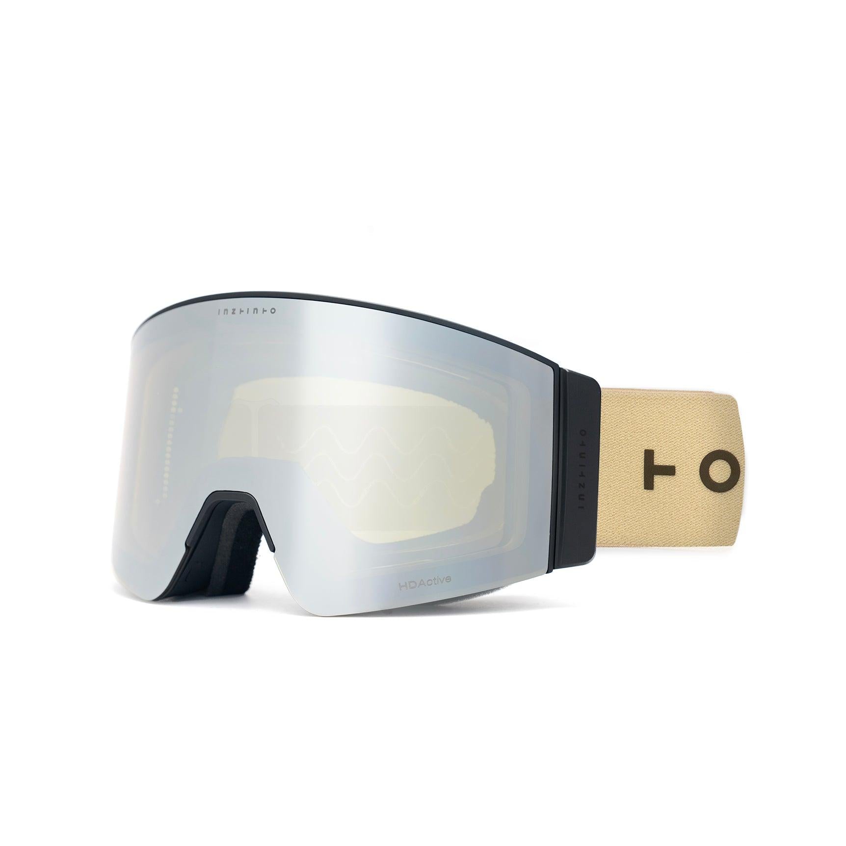 Travis Beige Lente Amarillo Espejado Plateado