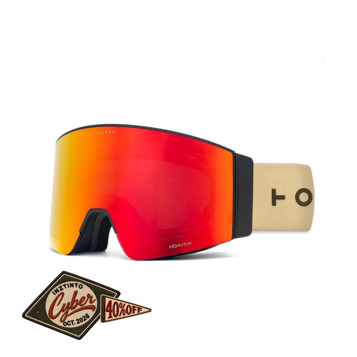 Antiparras de nieve Travis Beige Lente Gris RevoBlackRed