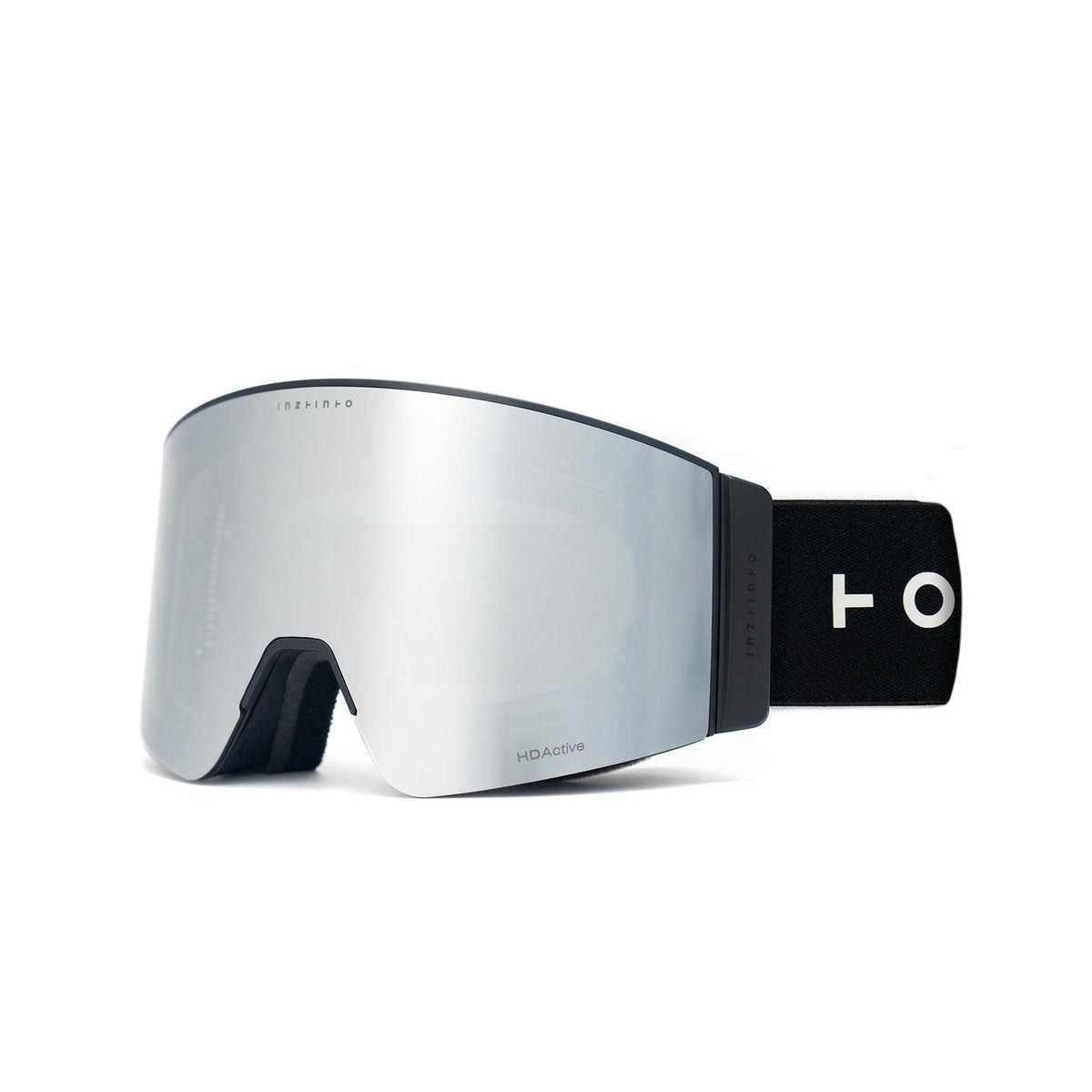 Antiparras de nieve Travis Black Lente Gris Espejado Plateado
