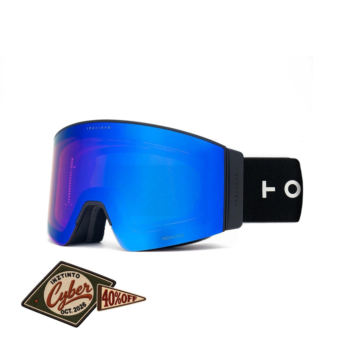 Antiparras de nieve Travis Black Lente Rosado RevoBlue