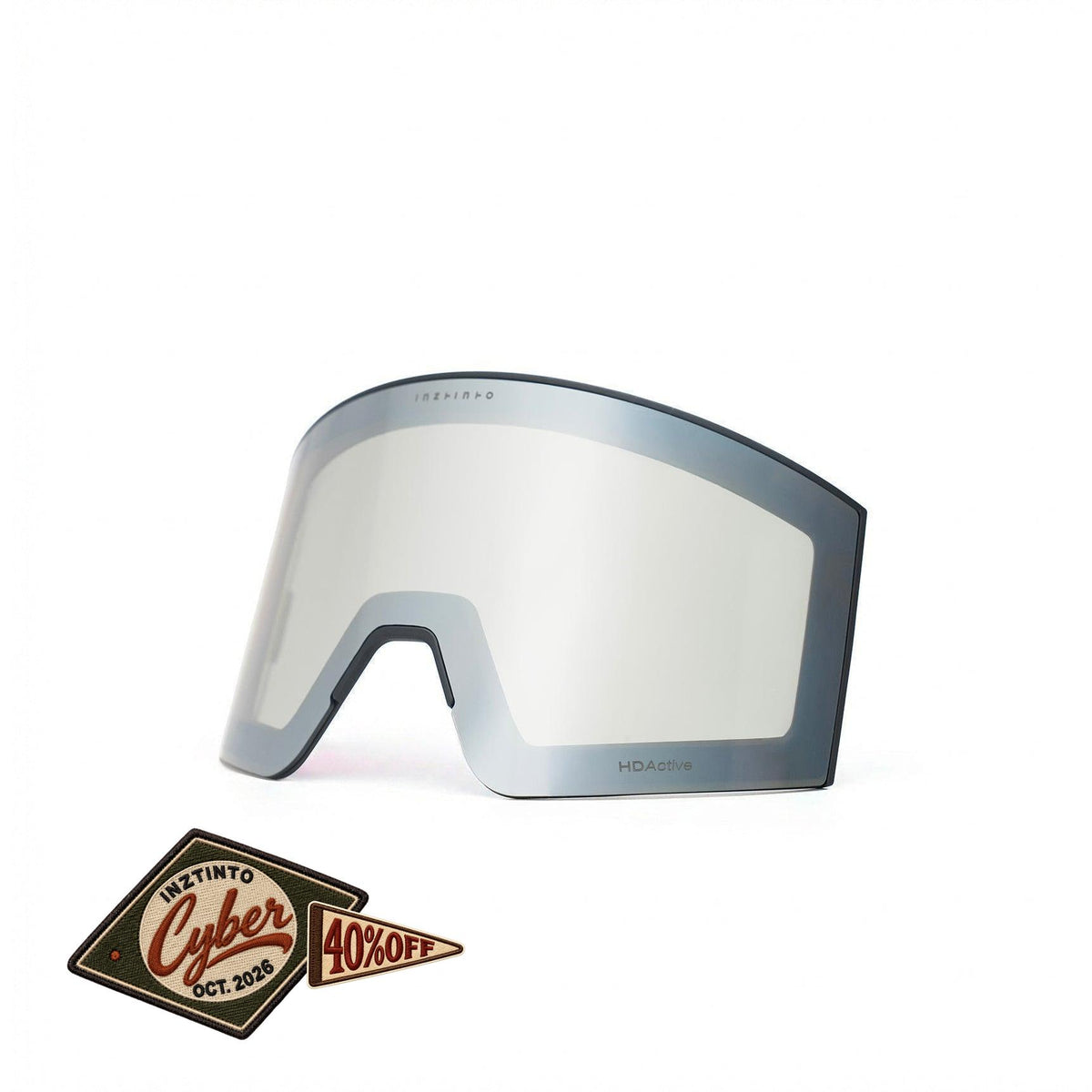 Lente para antiparra Travis Gris Espejado Plateado