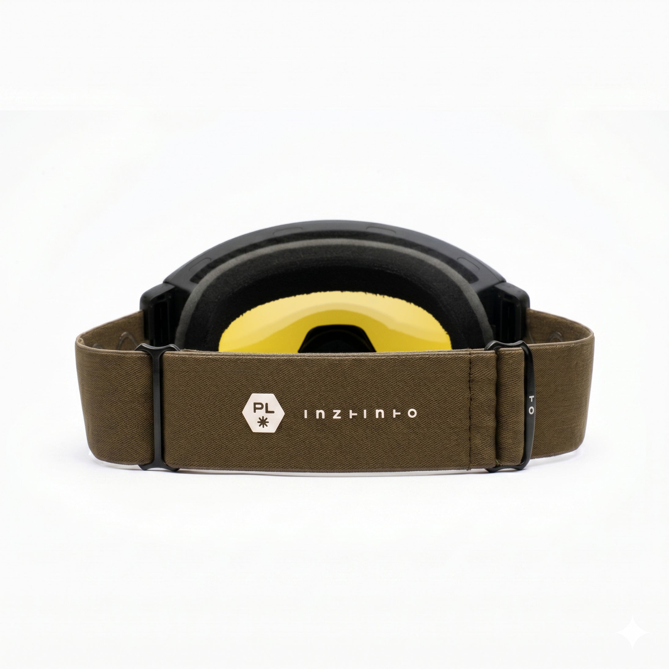 Travis Olive Lente Amarillo Espejado Plateado