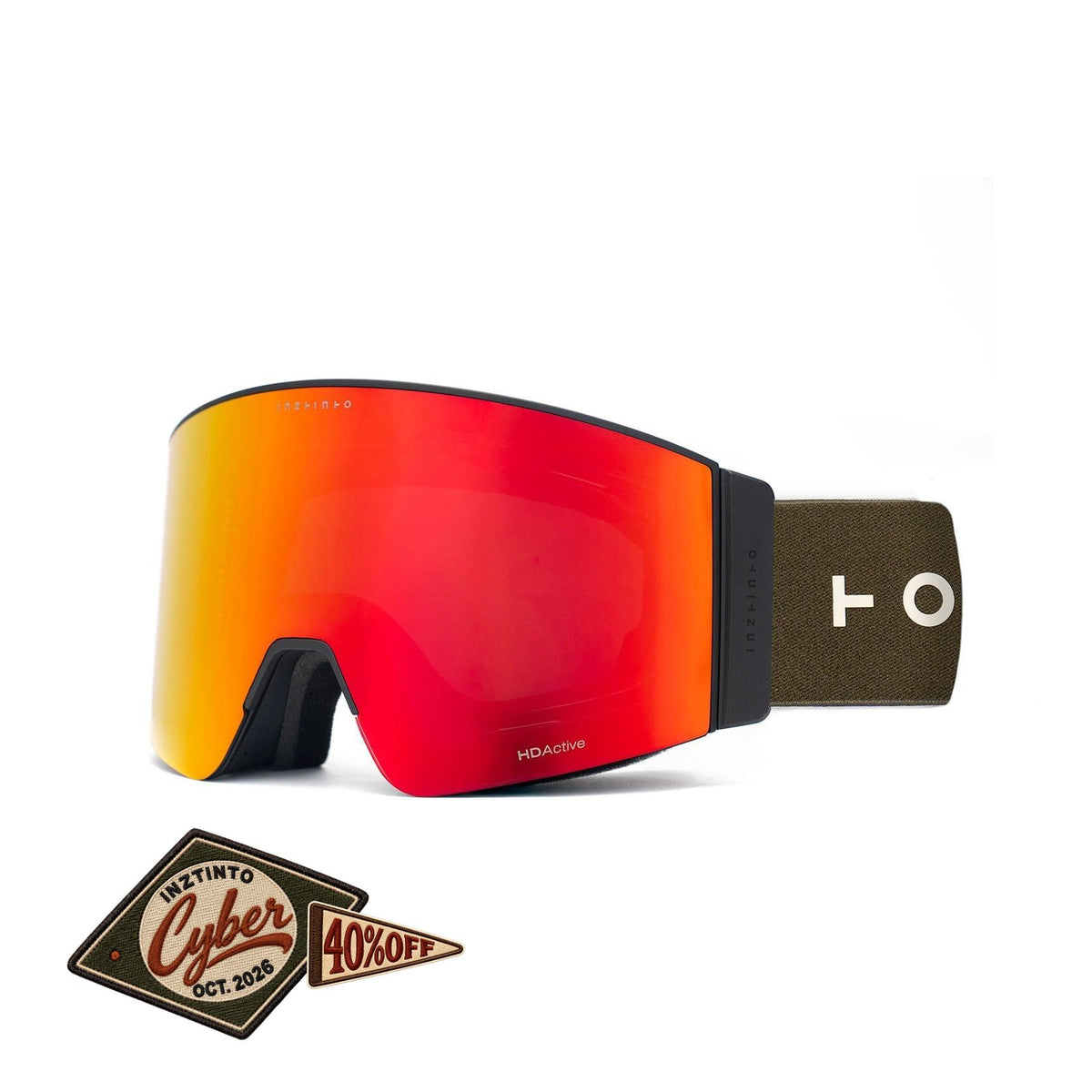 Antiparras de nieve Travis Olive Lente Gris RevoBlackRed