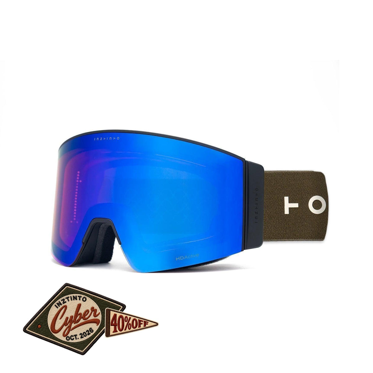 Antiparras de nieve Travis Olive Lente Rosado RevoBlue