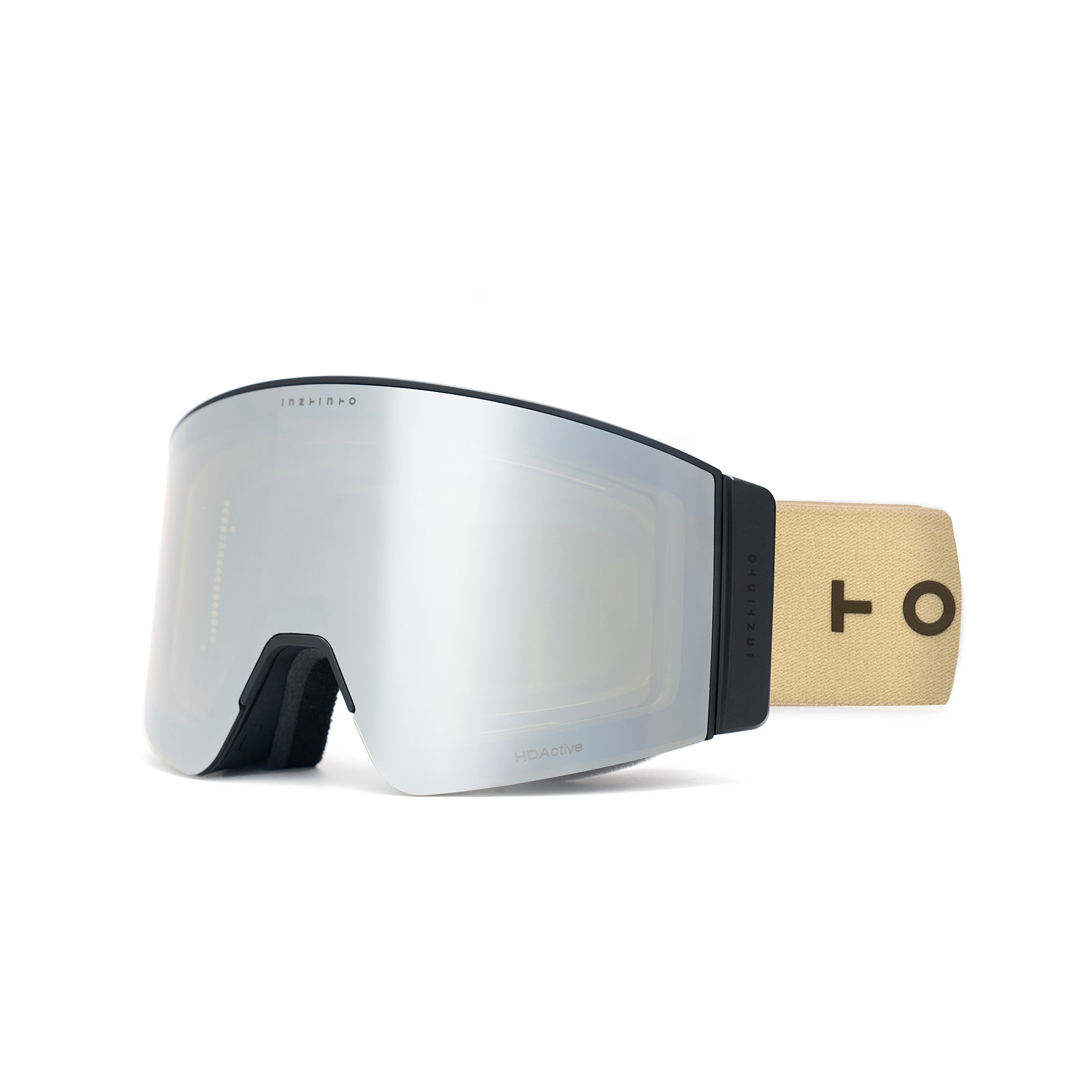 Travis Beige Lente Amarillo Espejado Plateado