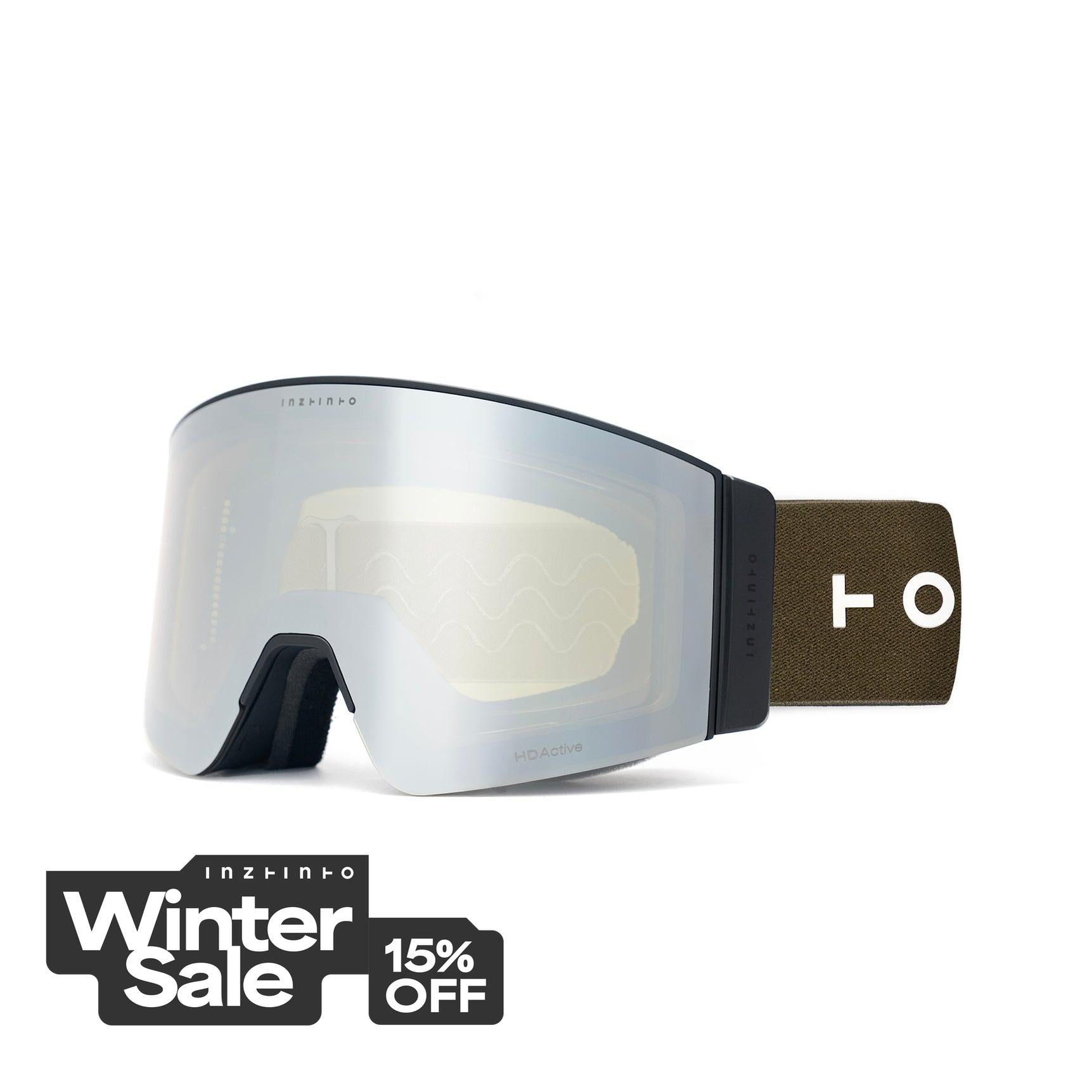 Travis Olive Lente Amarillo Espejado Plateado