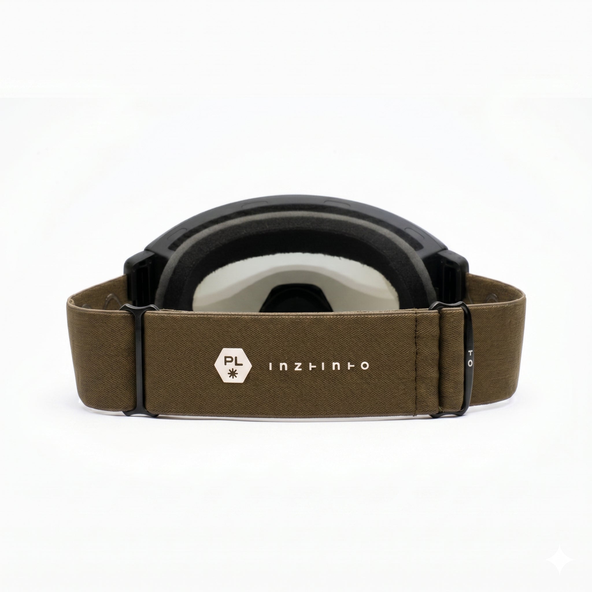 Travis Olive Lente Gris Espejado Plateado